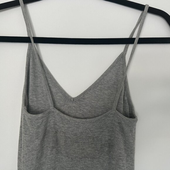 Indah from REVOLVE Grey Midi Dress with Slit - Picture 2 of 4